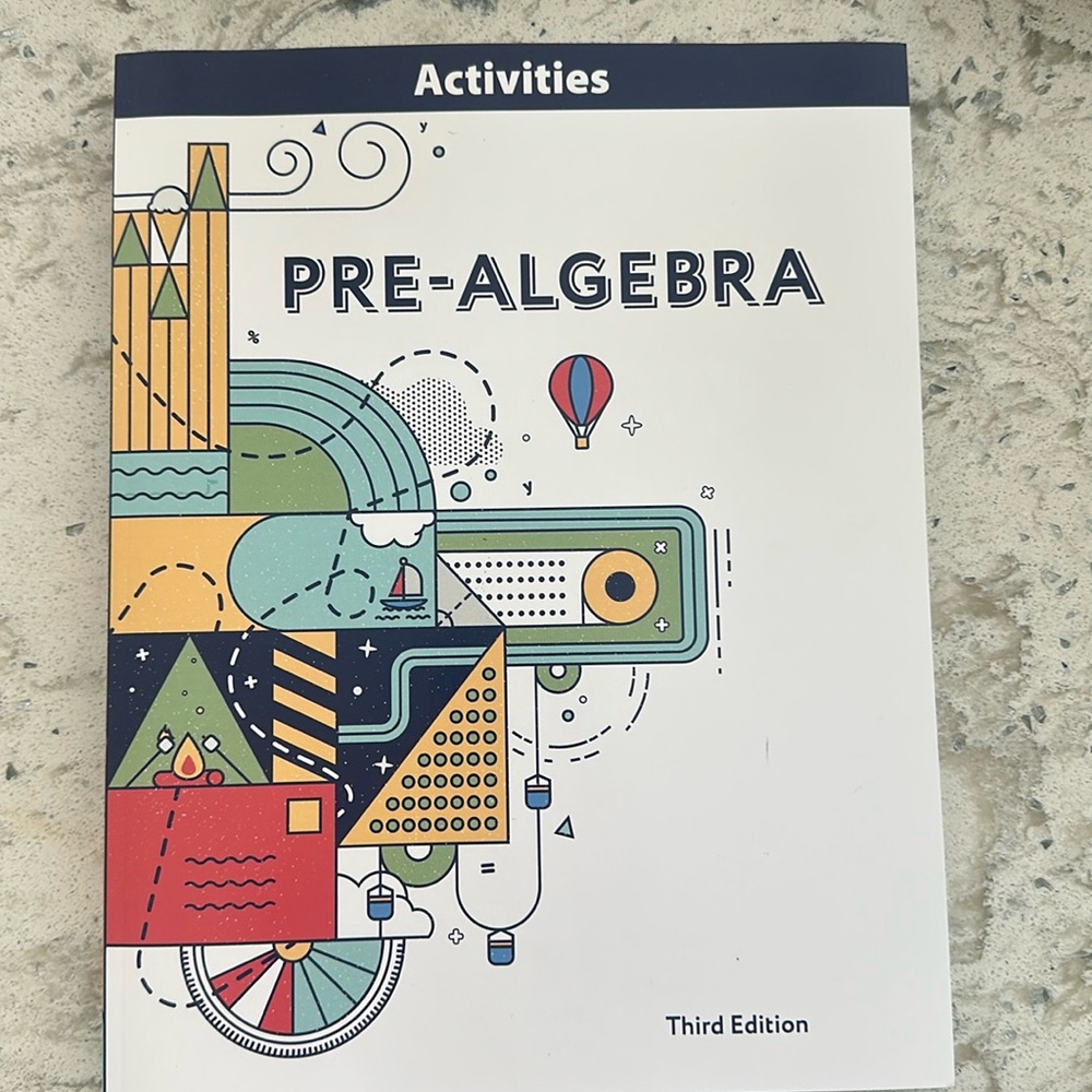 New- BJU Press Pre-Algebra workbook